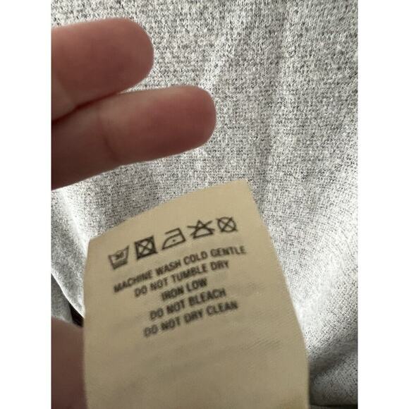 Moth Anthropologie Sweater Dress Medium Gray Midi Knit Lagenlook Asymmetric Hem - Picture 8 of 14